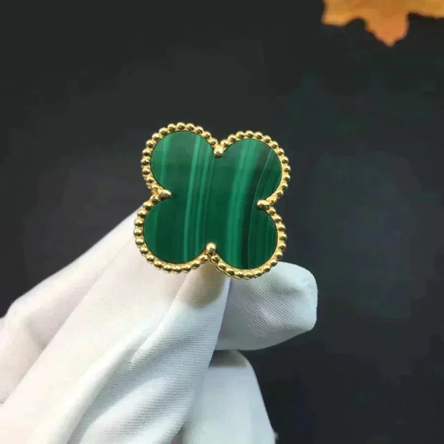 [Luxe]CLOVER MALACHITE RING