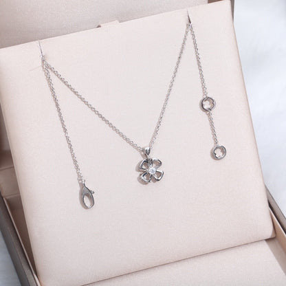 [Luxe]FIOREVER NECKLACE DIAMOND CENTER